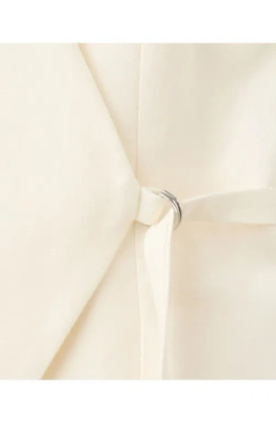 Mango Wrap Jumpsuit In White