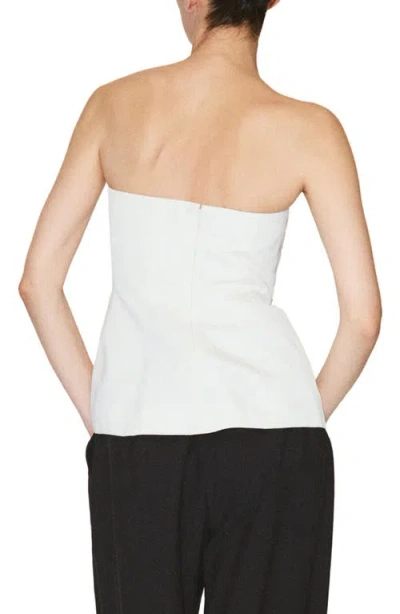 Mango Bandeau Top In White