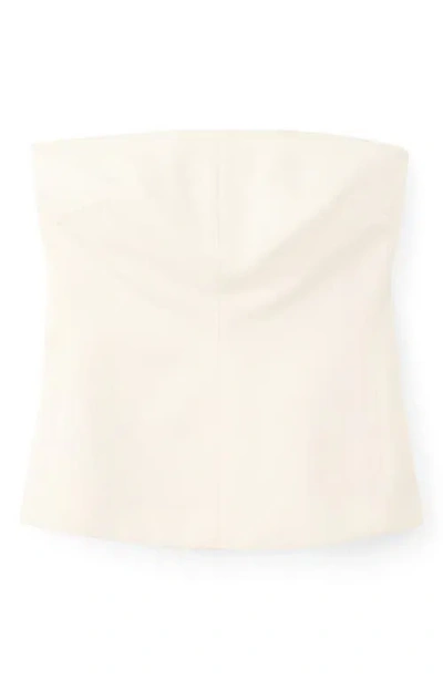 Mango Bandeau Top In White