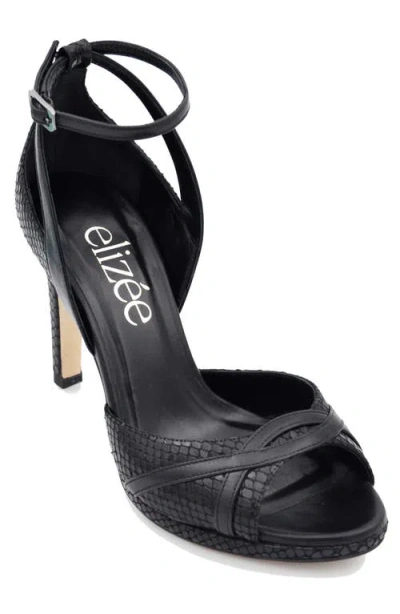 Elizee Adriana Sandal In Black