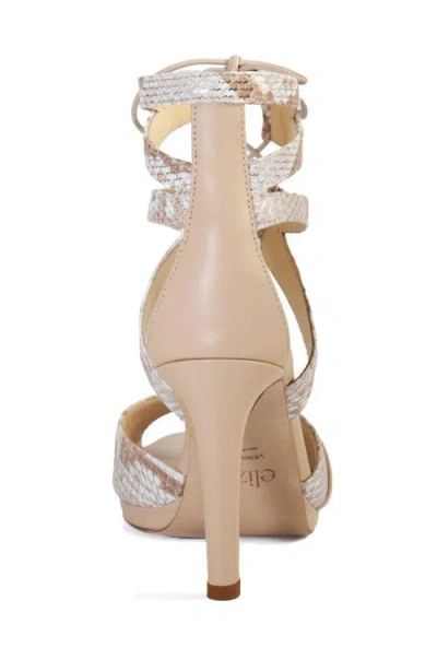 Elizee Elizée Ametista Sandal Leather Platform Heels In Multi