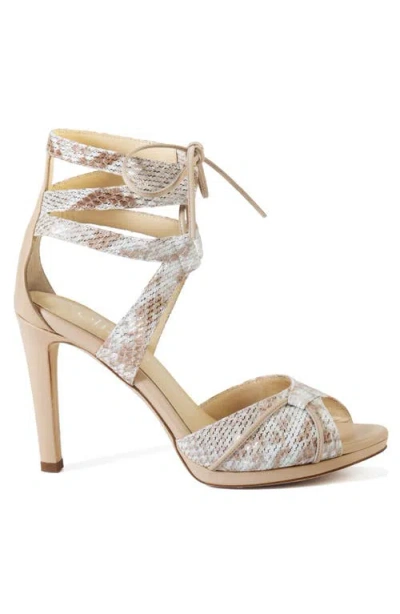 Elizee Elizée Ametista Sandal Leather Platform Heels In Multi