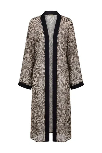 Nicholas Lysandra Caftan Robe In Black