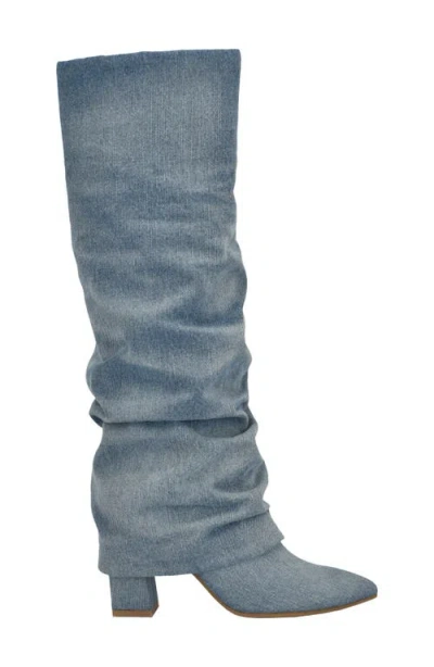 Guess Geima Pointed Toe Slouch Foldover Boot In Multi