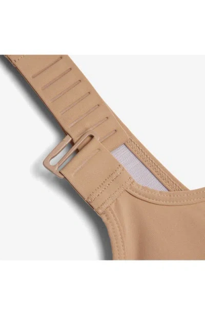 Tomboyx Adjustable Compression Crop Top In Brown