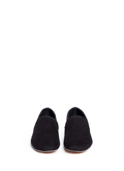Shop Vince 'bray' Square Toe Suede Slip-ons