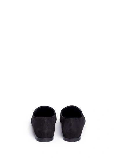 Shop Vince 'bray' Square Toe Suede Slip-ons