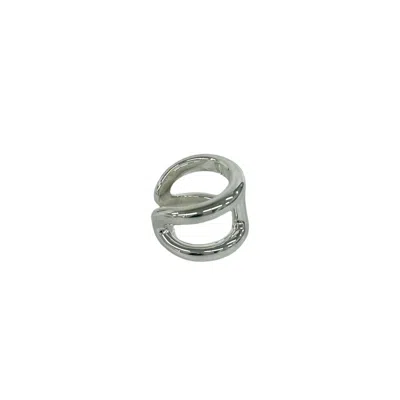 Pre-owned Hermes Silver Silver 925 Band Ring ()