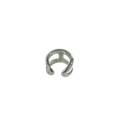 Pre-owned Hermes Silver Silver 925 Band Ring ()