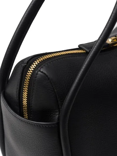 Prada Shoulder Bag Structured Shape Top Handle In Black