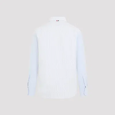 Thom Browne Striped Button Down Shirt Long Sleeves In Multi