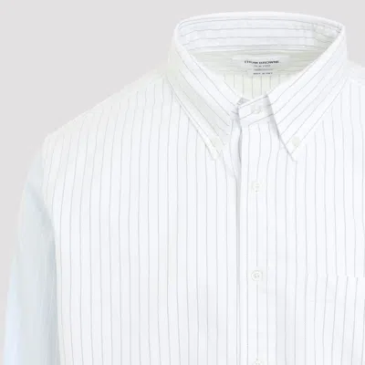 Thom Browne Striped Button Down Shirt Long Sleeves In Multi