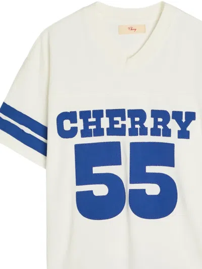 Cherry La T-shirt Mit V-ausschnitt In Multi