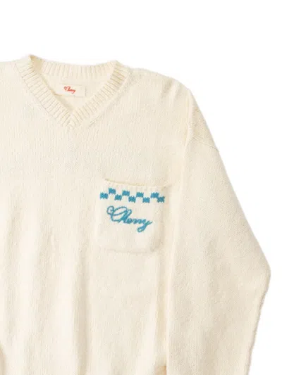 Cherry La Pullover Mit V-ausschnitt In Neutral
