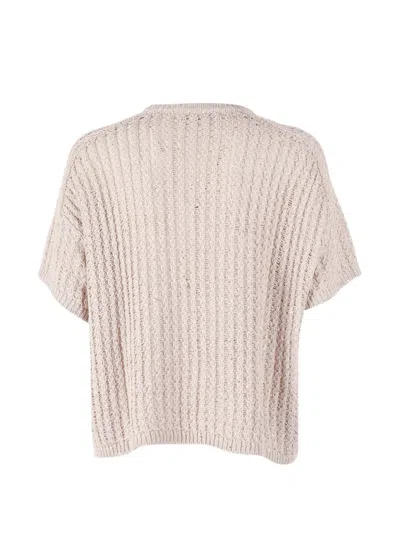 Antonelli Pullover Mit Pailletten In Neutral