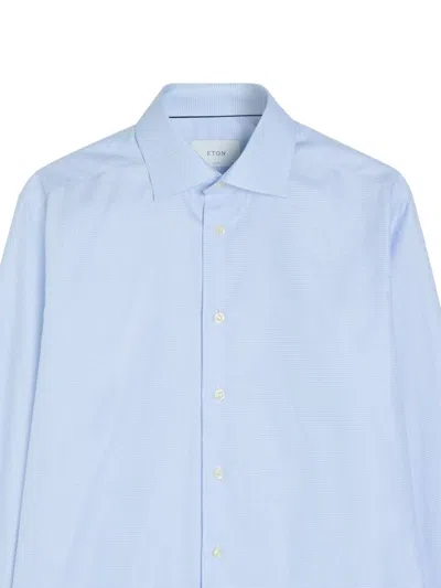 Eton Gemustertes Hemd In Blue
