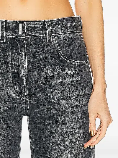 Givenchy Distressed-effect Denim Shorts In Black