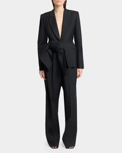 Givenchy Wool-mohair Bow Jacket In Black