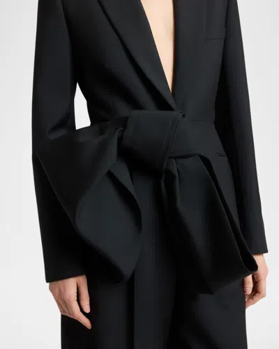 Givenchy Wool-mohair Bow Jacket In Black