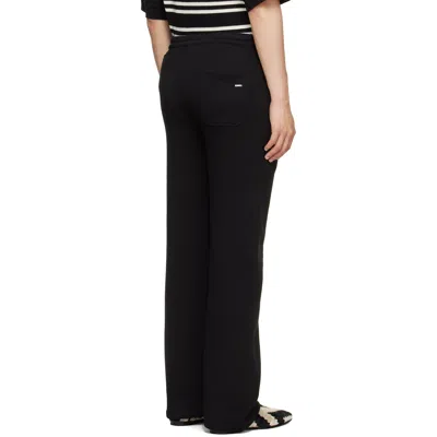 Amiri Black Relaxed Pull On Sweatpants In Black