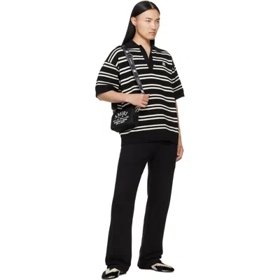 Amiri Black Relaxed Pull On Sweatpants In Black