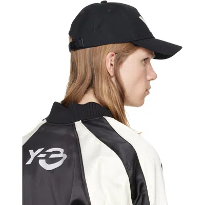 Y-3 Black Logo Cap In Black