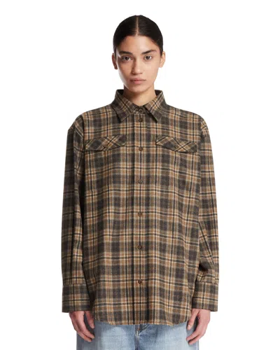 Rohe Check-patterned Pocket Shirt In Multi