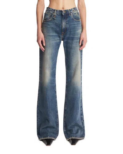 R13 Belt-loop Jeans In Blue Blu   #03326c