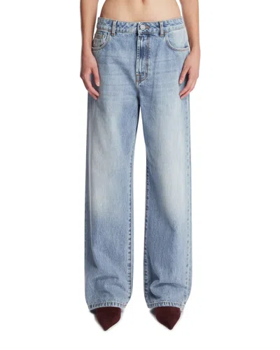 Rohe Belt-loop Jeans In Blue Blu   #03326c