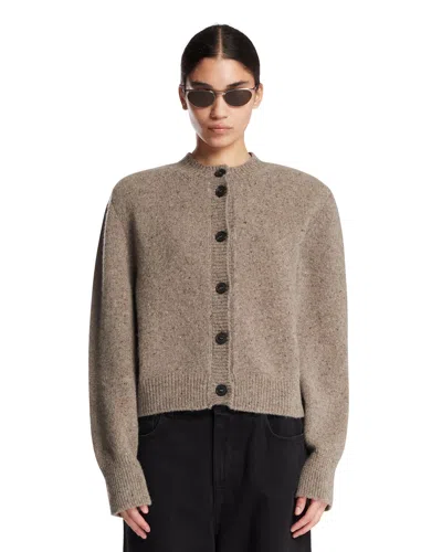 Rohe Single-breasted Sweater In Beige Beige   #ddbb8c