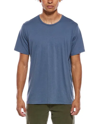 Rag & Bone Classic Linen-blend T-shirt In Blue