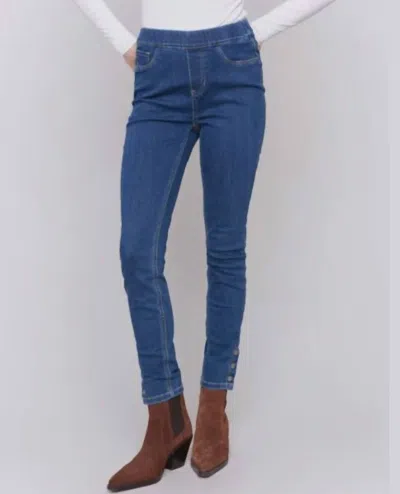 Charlie B Denim Pull-on Pants In Indigo In Blue