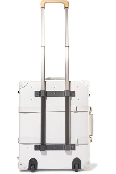 Shop Globe-trotter Pearl 21" Leather-trimmed Fiberboard Travel Trolley In White