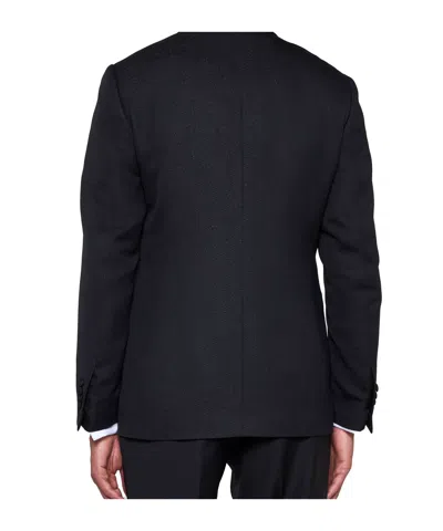 Lardini Metallic-threading Blazer In Black