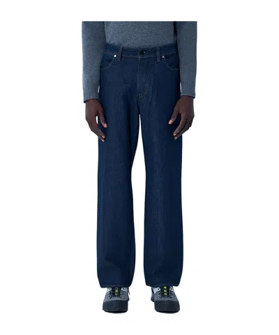 Stone Island Compass Patch Jeans In Black