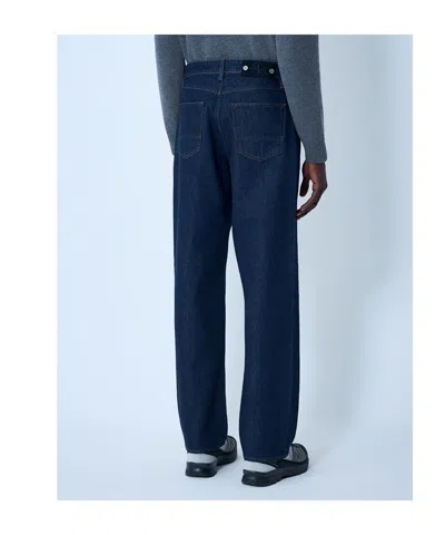 Stone Island Compass Patch Jeans In Black