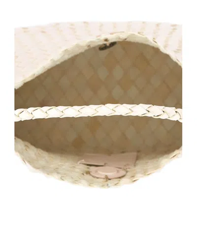 Dragon Diffusion Woven Shoulder Bag In Sand