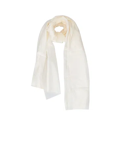 Lela Rose Rectangular Scarf In White