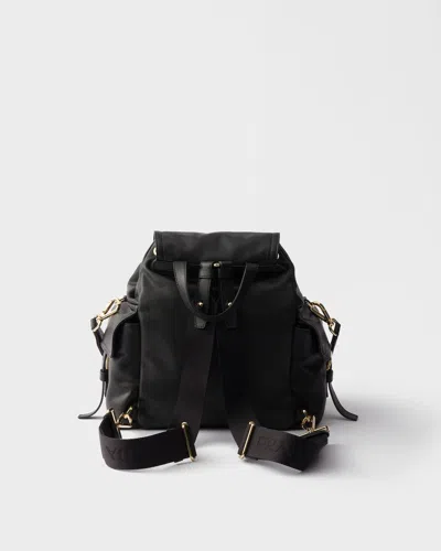 Prada Explore Medium Nappa Leather Backpack In Black