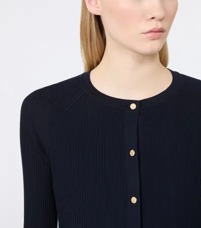 Max Mara Virgin Wool Cropped Cardigan In Multi