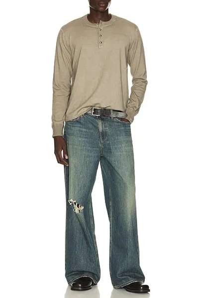 Rag & Bone Button-fastening T-shirt In Gray