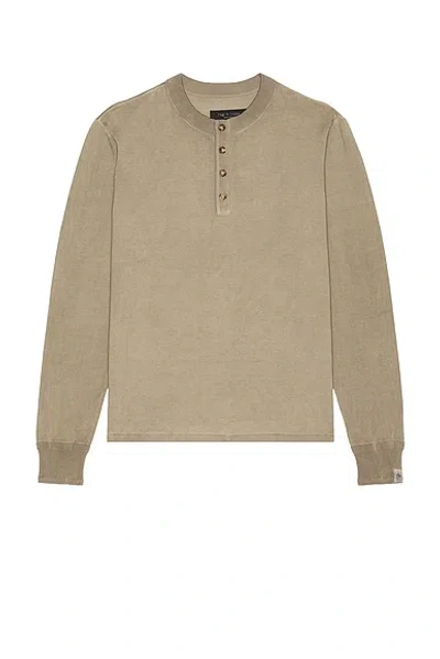 Rag & Bone Button-fastening T-shirt In Gray