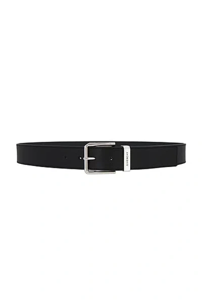 Givenchy Smooth Leather Gentleman Belt Accessories In Black