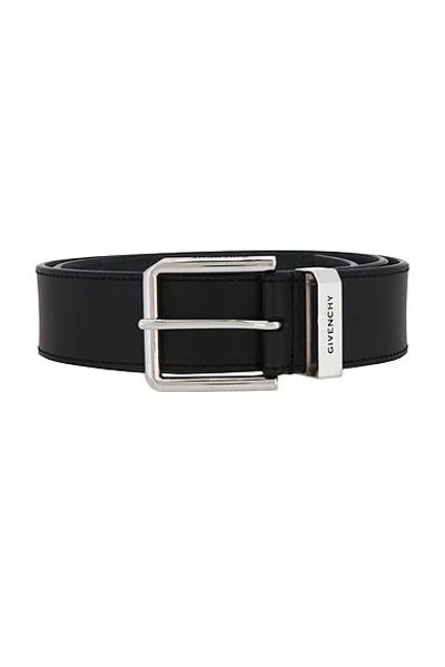 Givenchy Smooth Leather Gentleman Belt Accessories In Black