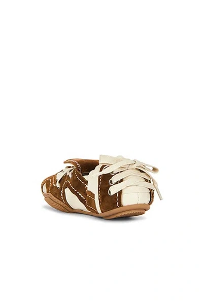 Acne Studios Bilaria Lace-up Suede And Leather Ballet Flats