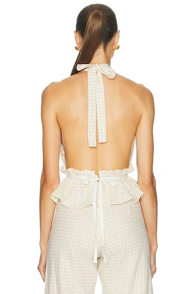 Juillet Violet Halter Top In Neutral