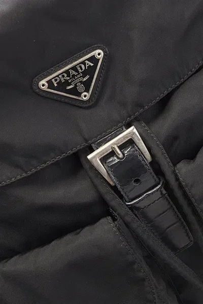 Pre-owned Prada Tessuto Backpack In Black
