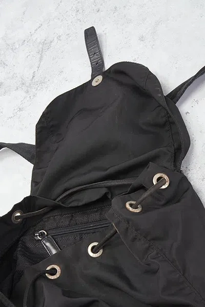Pre-owned Prada Tessuto Backpack In Black