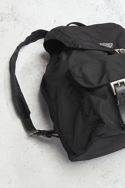 Pre-owned Prada Tessuto Backpack In Black