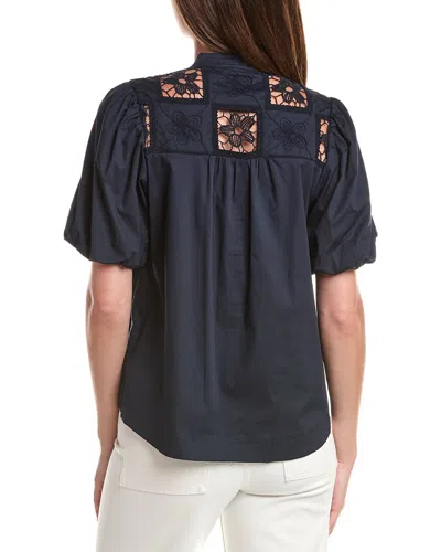 T Tahari A-line Blouse In Multi